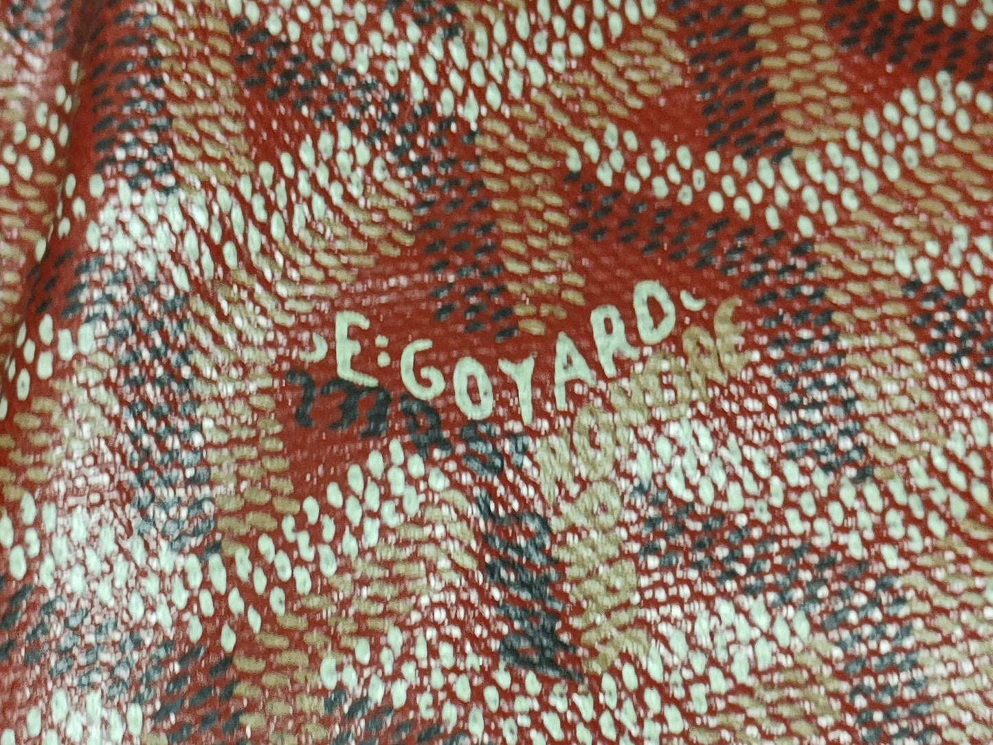 GOYARD PM Red Tote Bag with Pouch
