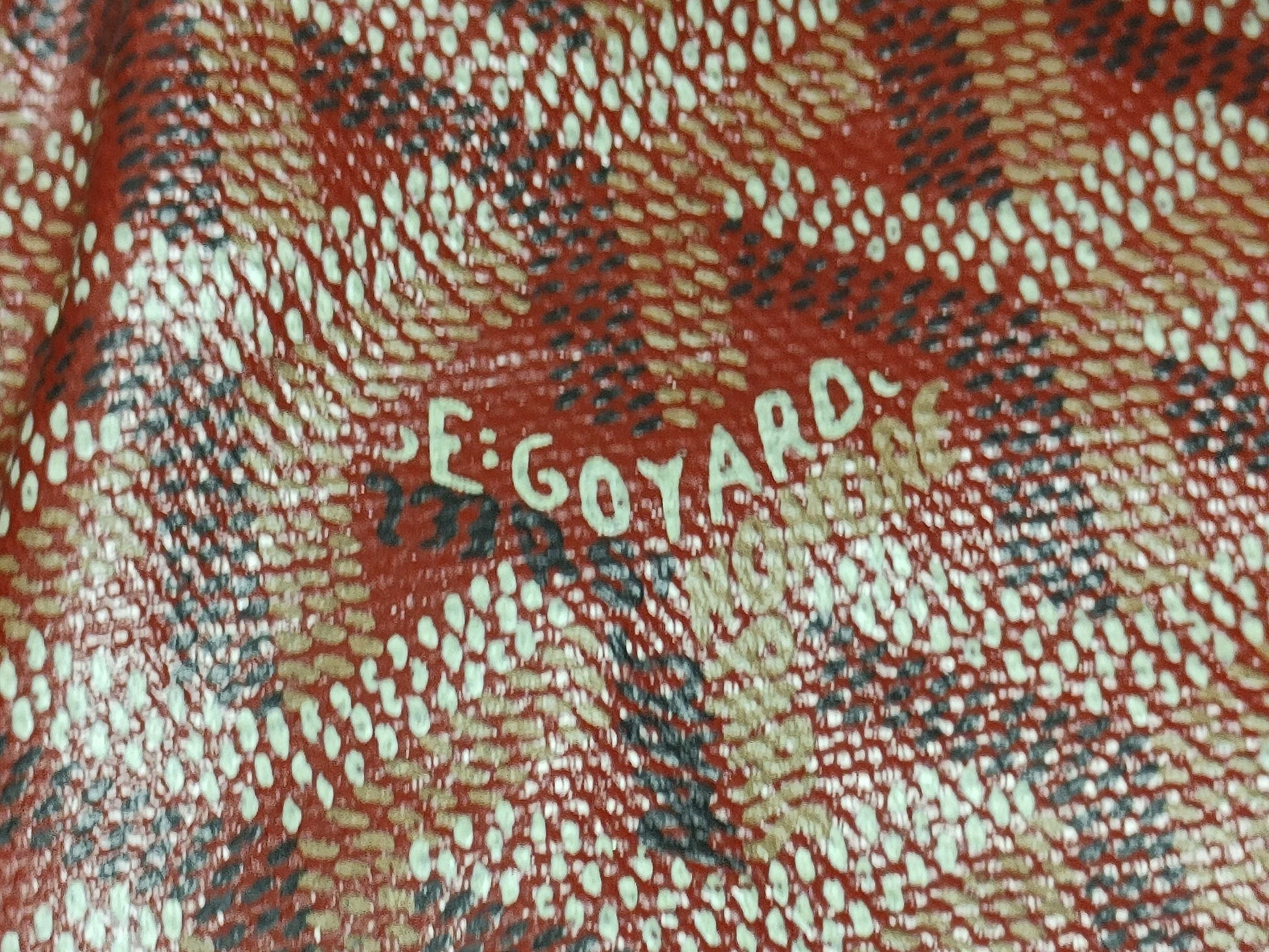 GOYARD PM Red Tote Bag with Pouch