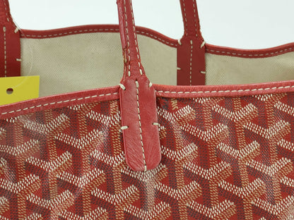 GOYARD PM Red Tote Bag with Pouch