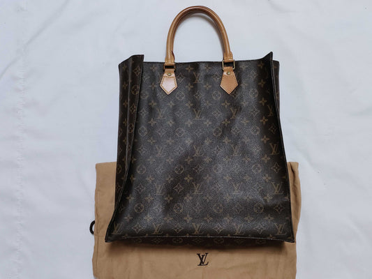 LOUIS VUITTON M51140 Monogram Sac Plat Tote Bag
