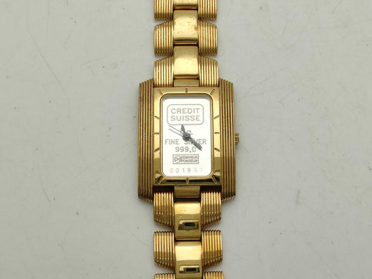 Fine Silver Ingot Watch Women's Watch