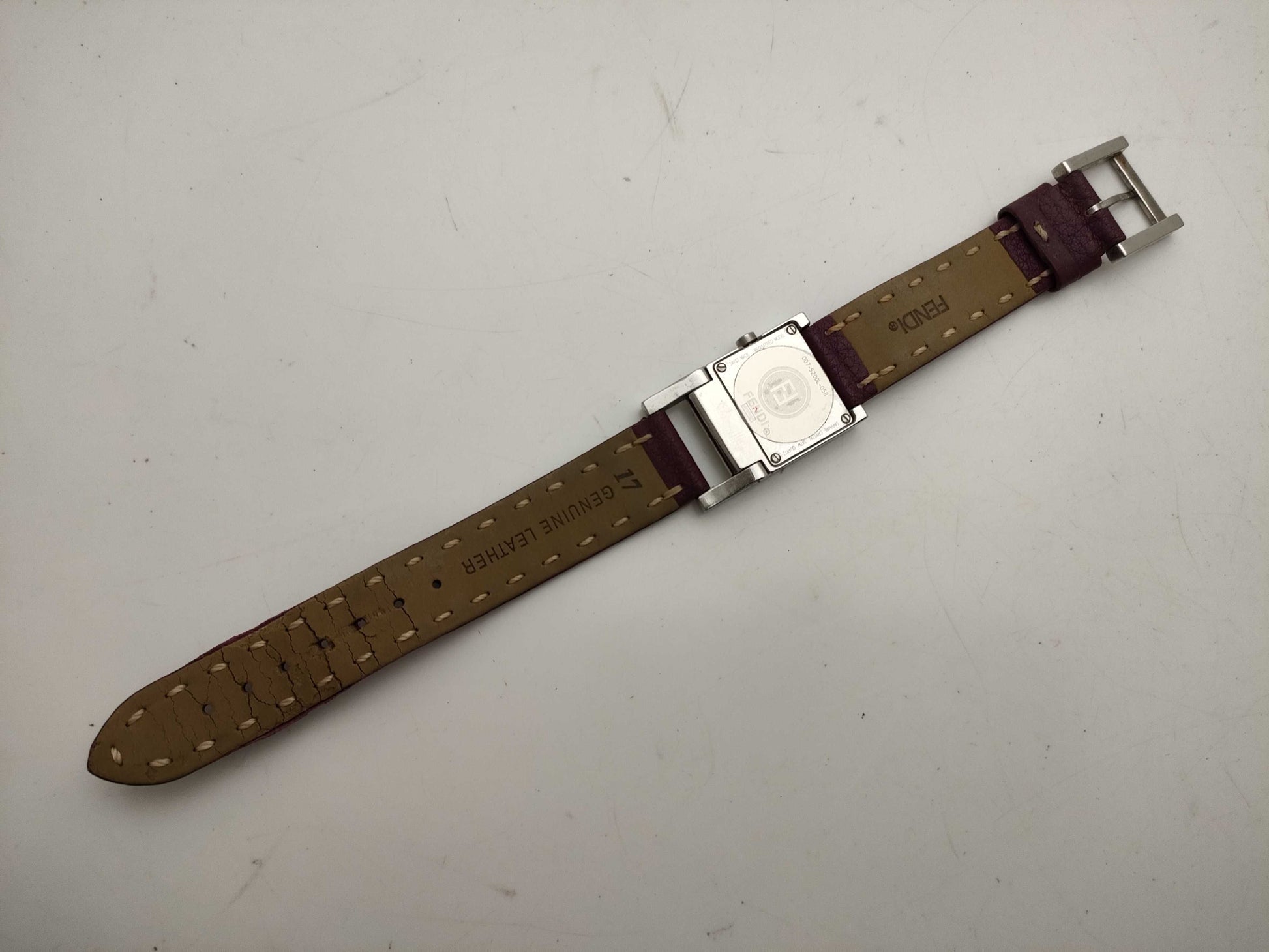 CELINE 007-5200L-058/Purple/Leather Women's Watch