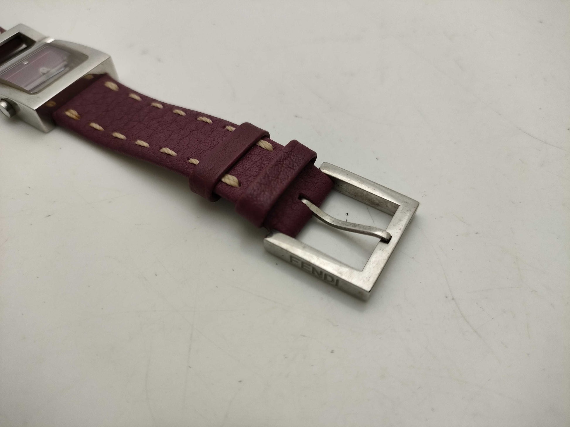 CELINE 007-5200L-058/Purple/Leather Women's Watch