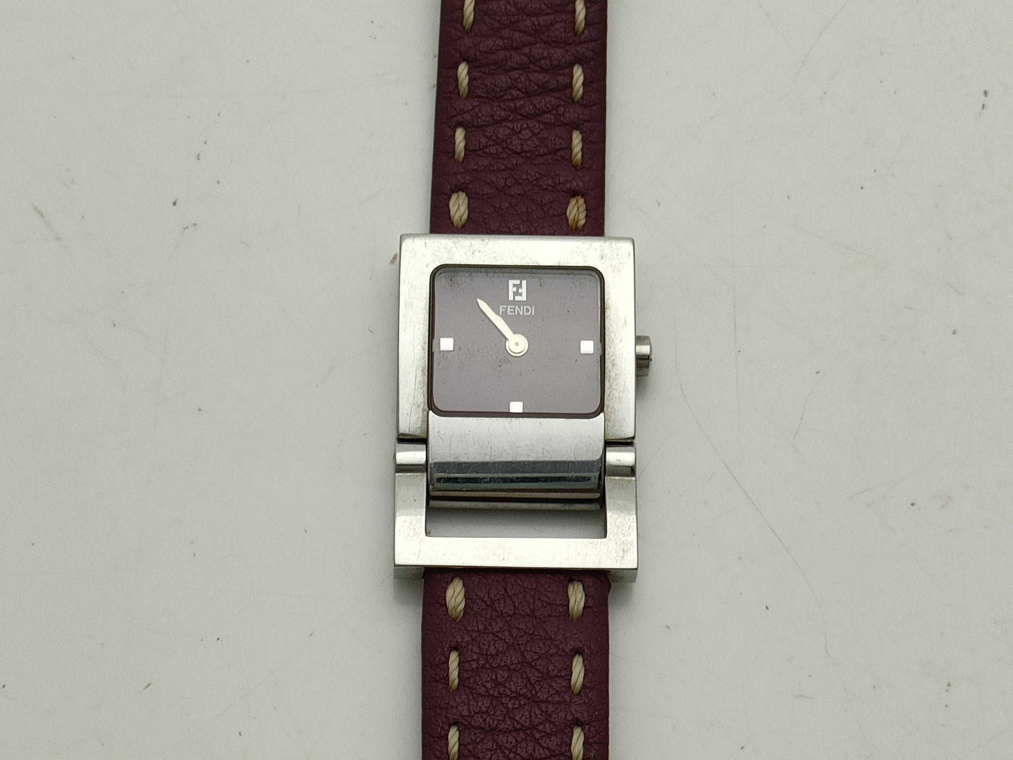 CELINE 007-5200L-058/Purple/Leather Women's Watch