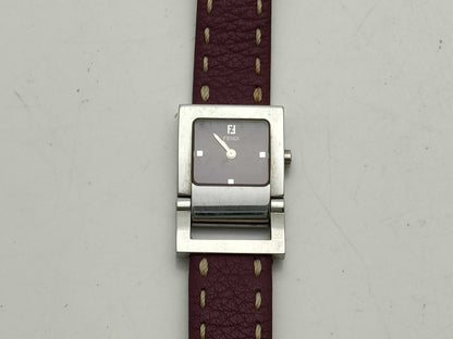 CELINE 007-5200L-058/Purple/Leather Women's Watch