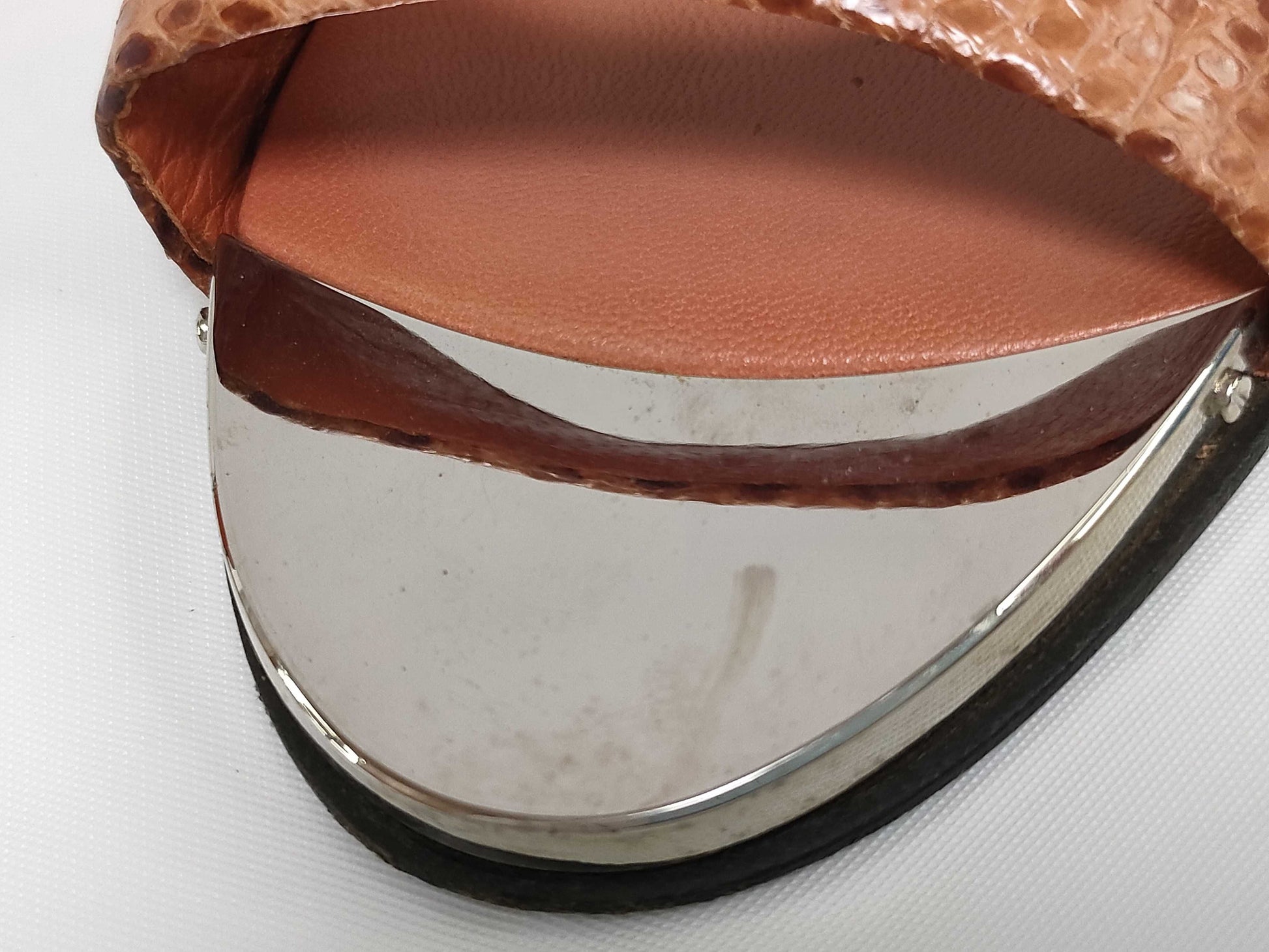 LOUIS VUITTON Lizard Mule Sandals Size 35