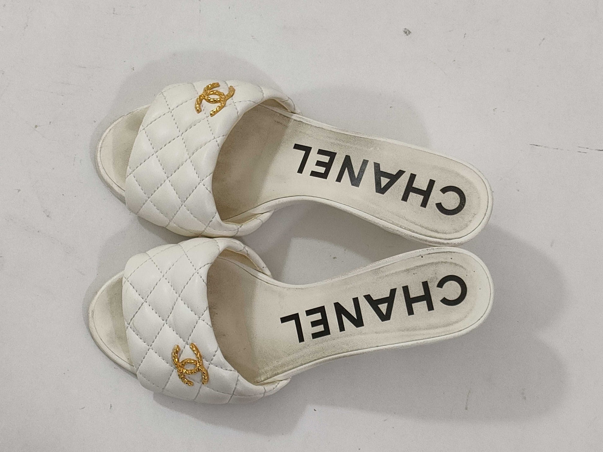 CHANEL Matelasse Coco Mules