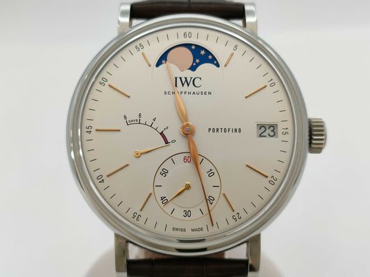 IWC Portofino Hand-Wound Moonface IW516401 5887888 Manual Winding Men's Watch