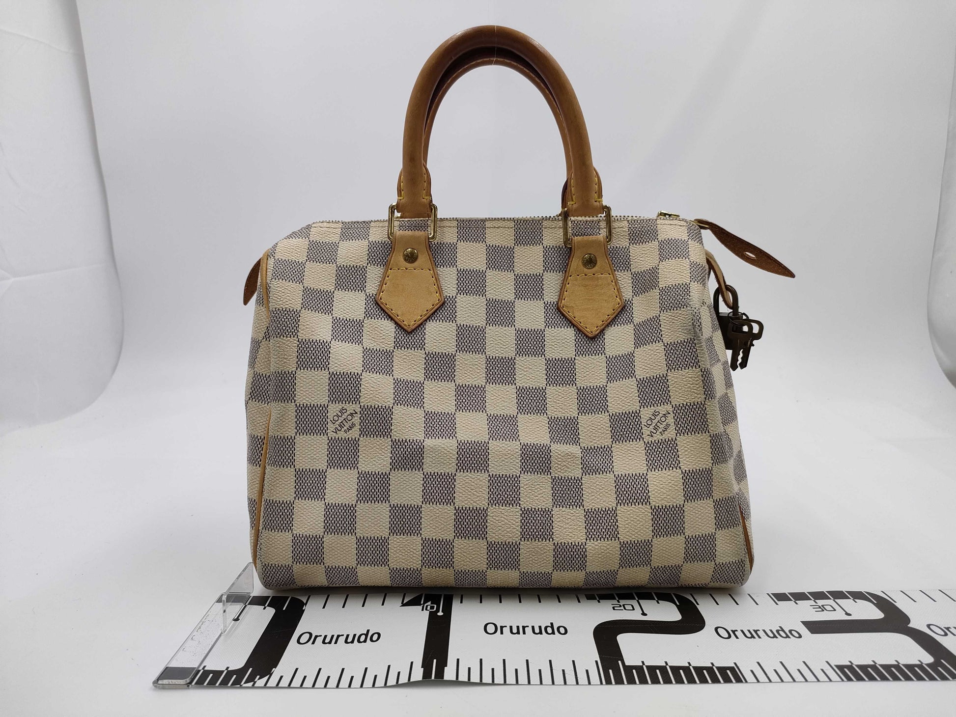 LOUIS VUITTON Damier Azur N41534 Speedy 25 Handbag