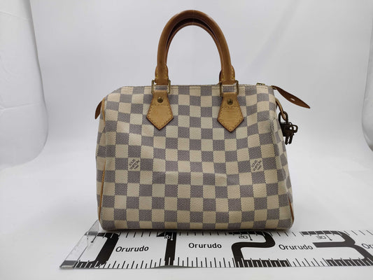 LOUIS VUITTON Damier Azur N41534 Speedy 25 Handbag