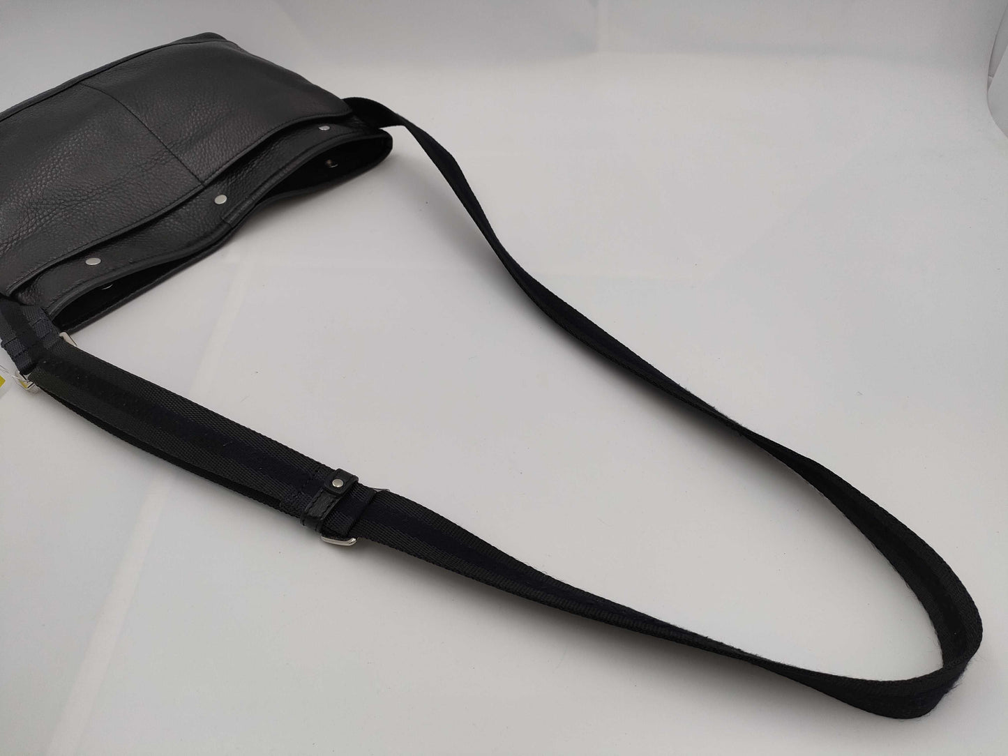 PORTER Sacoche Black Leather Shoulder Bag by Yoshida & Co.