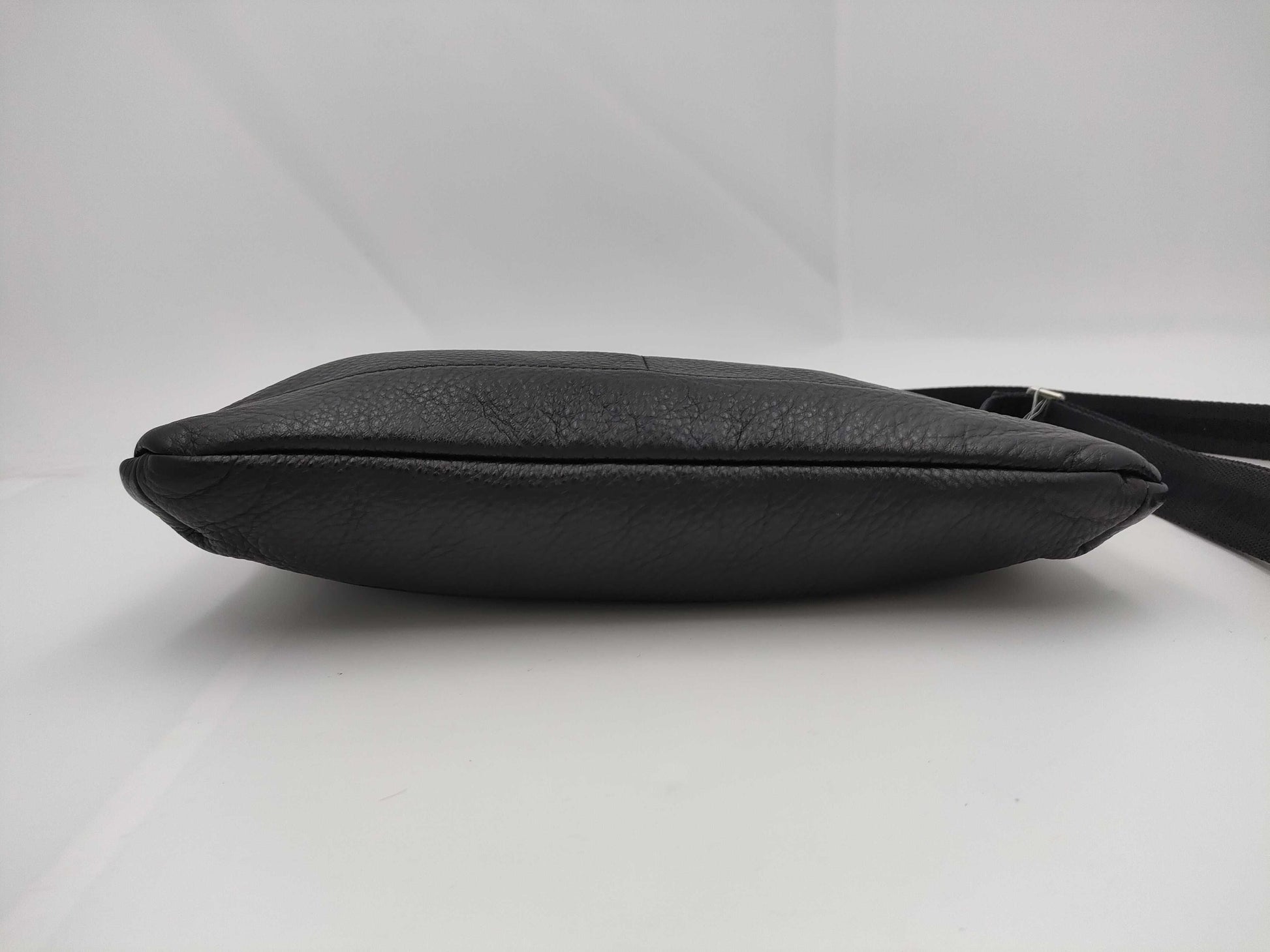 PORTER Sacoche Black Leather Shoulder Bag by Yoshida & Co.