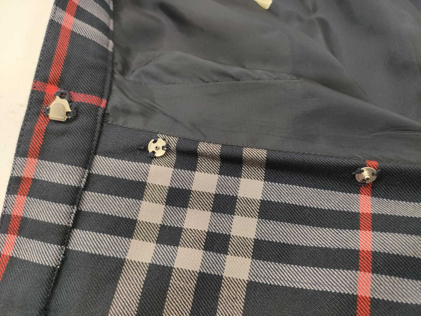 BURBERRY Check Skirt Navy Skirt