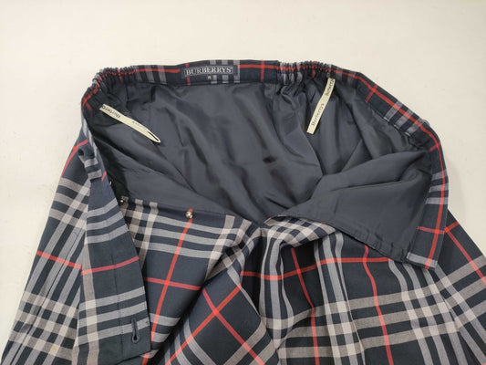 BURBERRY Check Skirt Navy Skirt
