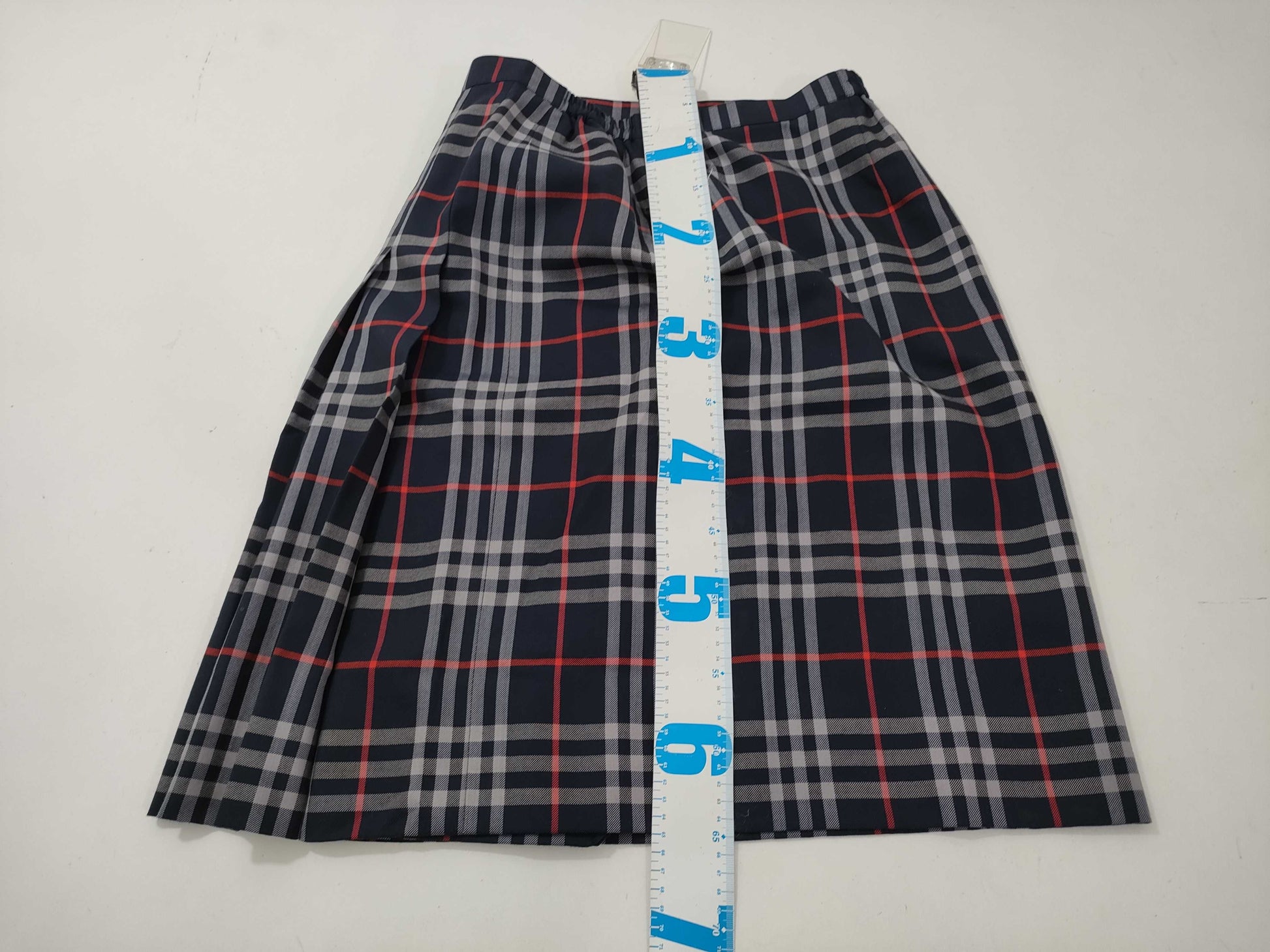 BURBERRY Check Skirt Navy Skirt