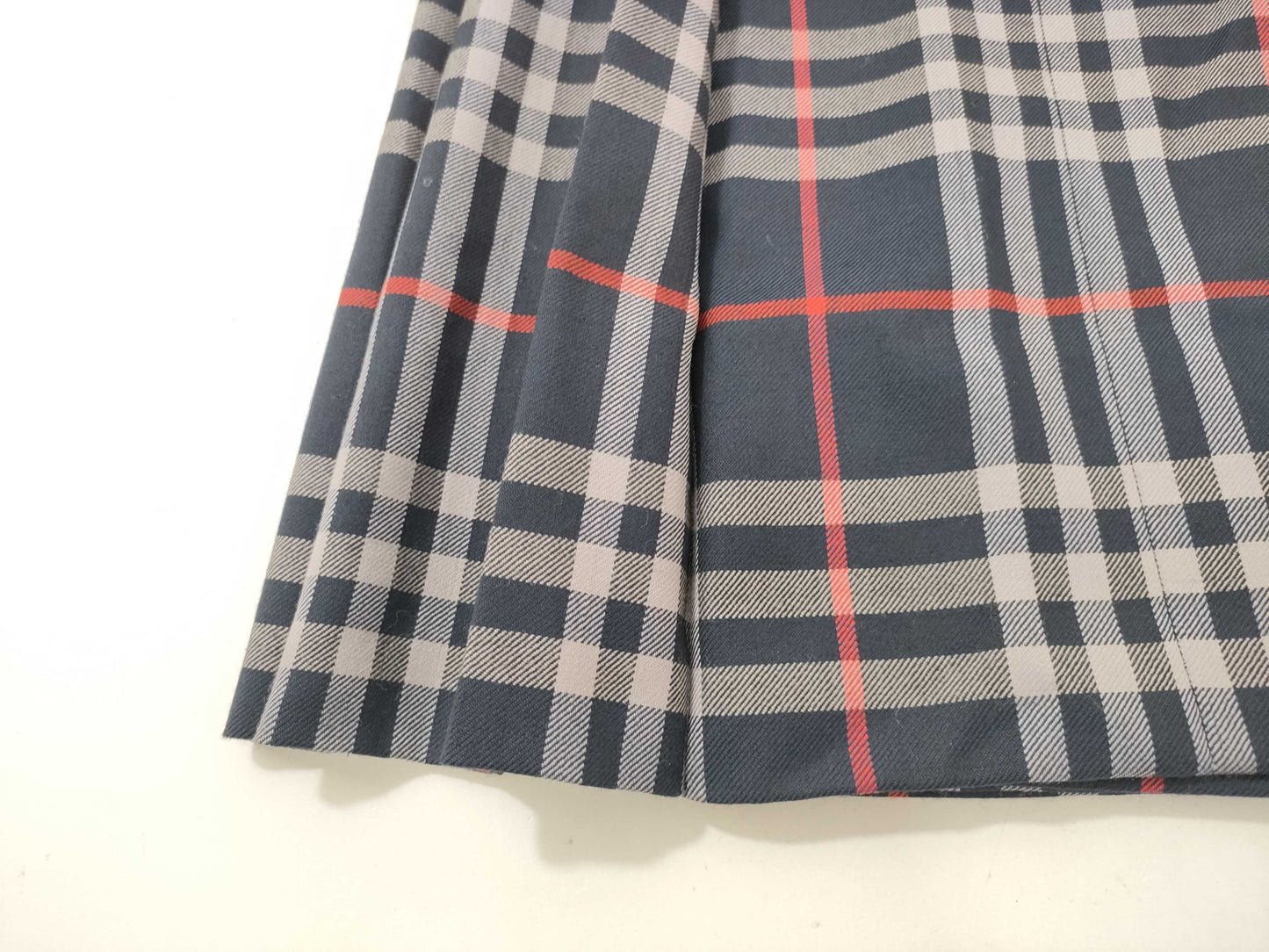BURBERRY Check Skirt Navy Skirt