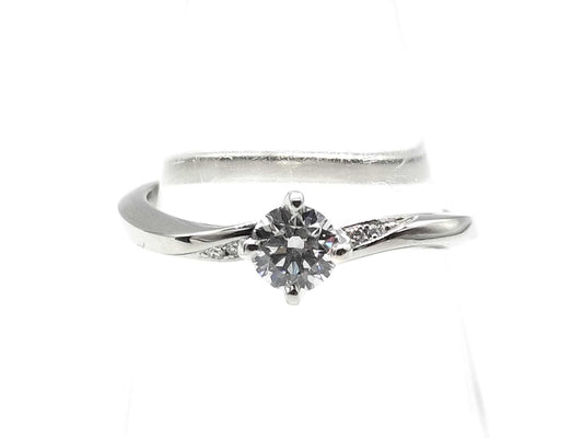 NIWAKA D0.32ct Diamond PT950 3.4g Ring 