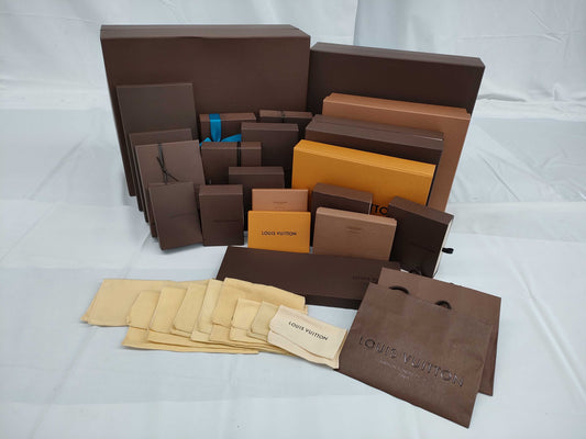 LOUIS VUITTON Empty Boxes/Paper Bags Bundle, Large Size, Brand Empty Box Bundle, Brand Empty Box Bundle 