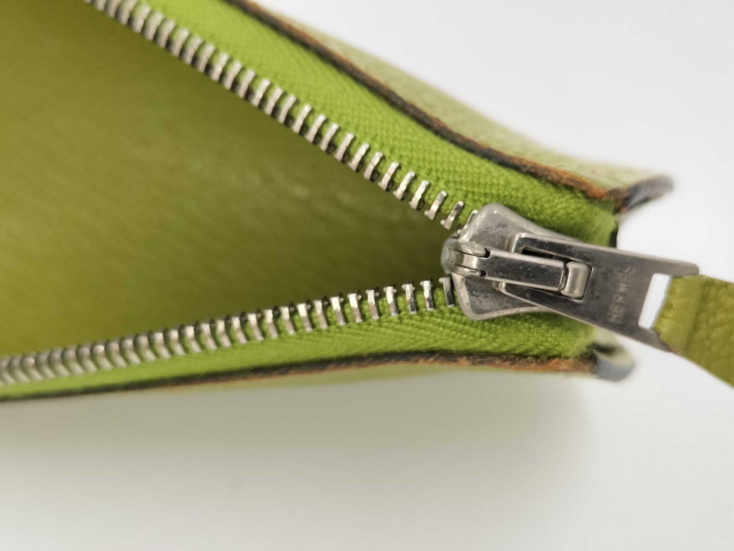HERMES Pen Case, Small Item Case, Chevre Green, Other Accessories