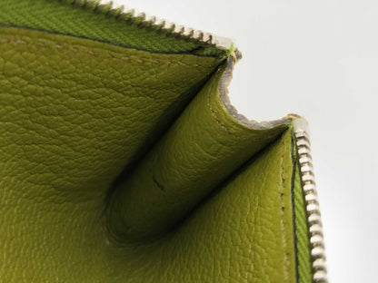 HERMES Pen Case, Small Item Case, Chevre Green, Other Accessories