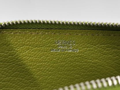 HERMES Pen Case, Small Item Case, Chevre Green, Other Accessories