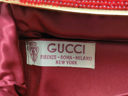 GUCCI Old Gucci Beaded Bertie Bag Clutch Bag