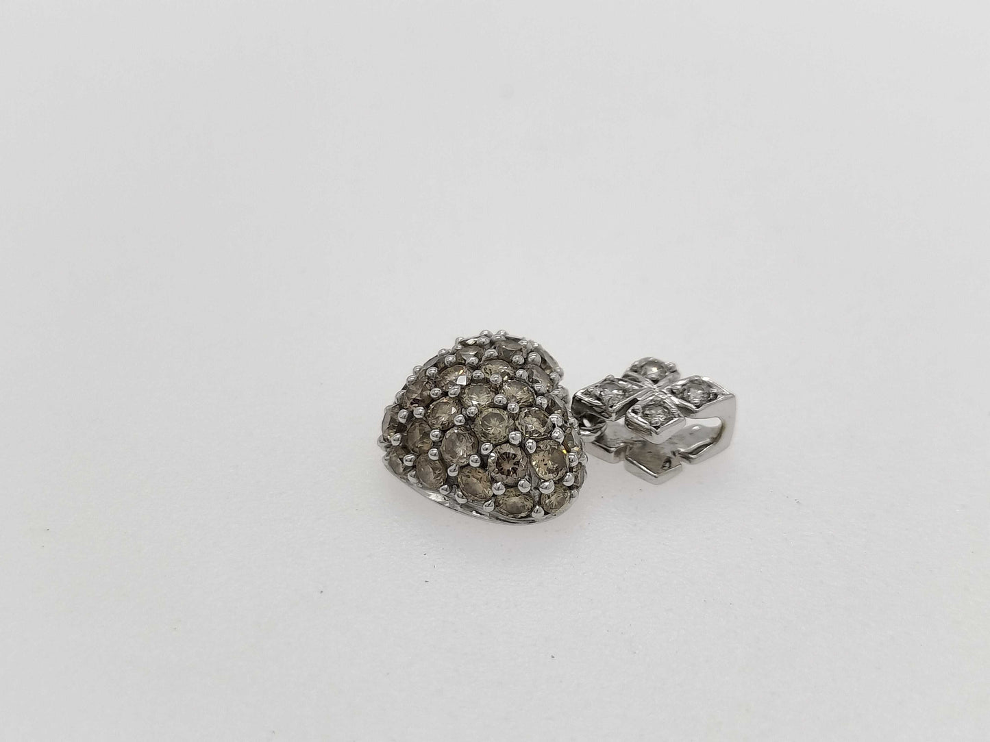 D 0.50ct/0.03ct K18WG 1.4g Pendant Top 