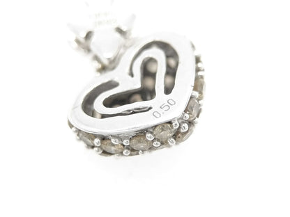 D 0.50ct/0.03ct K18WG 1.4g Pendant Top 
