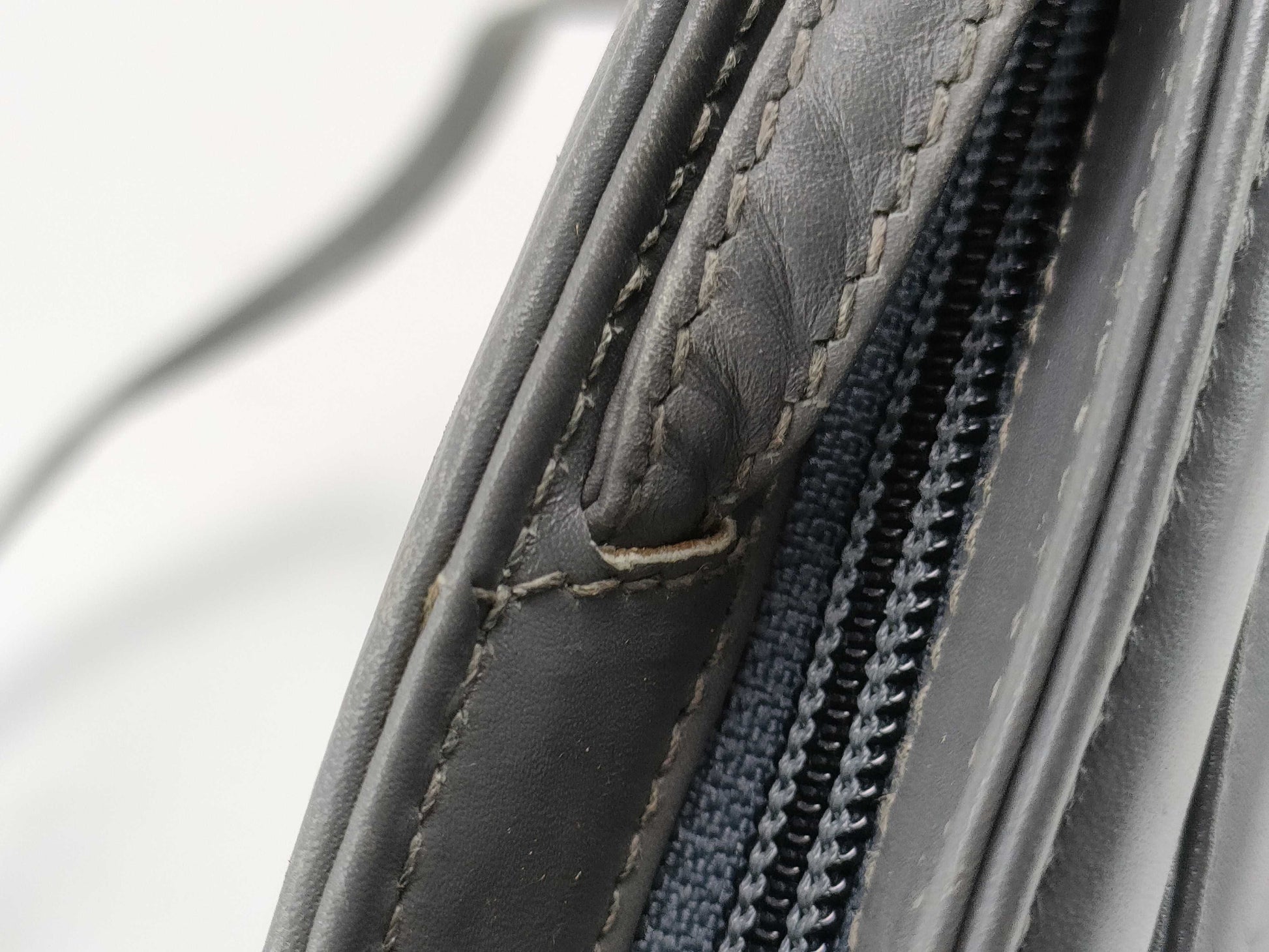 FENDI Half Moon/Leather/Shoulder Bag/Gray Shoulder Bag