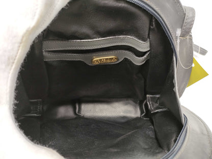 FENDI Half Moon/Leather/Shoulder Bag/Gray Shoulder Bag