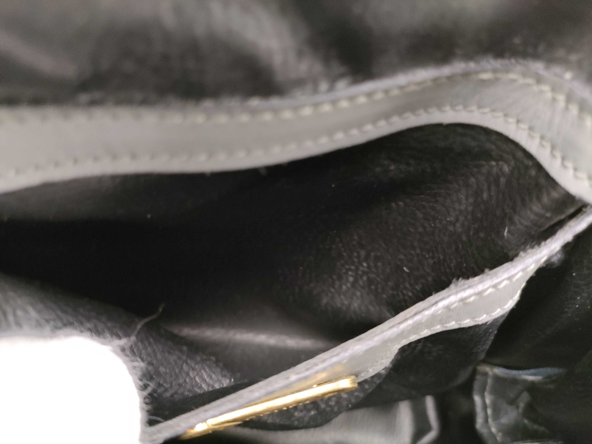 FENDI Half Moon/Leather/Shoulder Bag/Gray Shoulder Bag