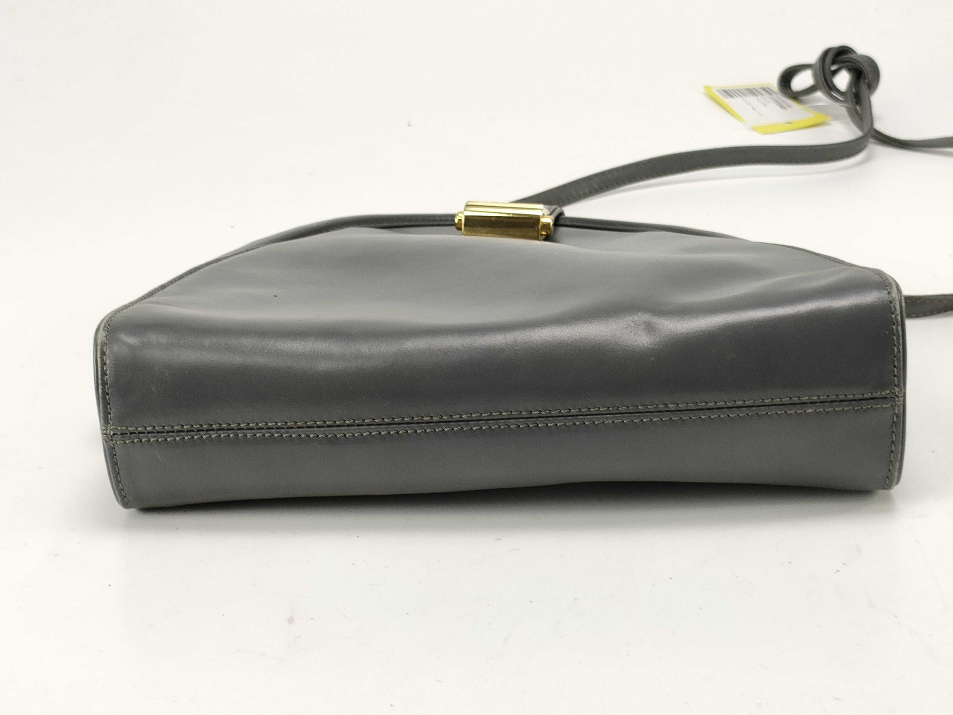 FENDI Half Moon/Leather/Shoulder Bag/Gray Shoulder Bag