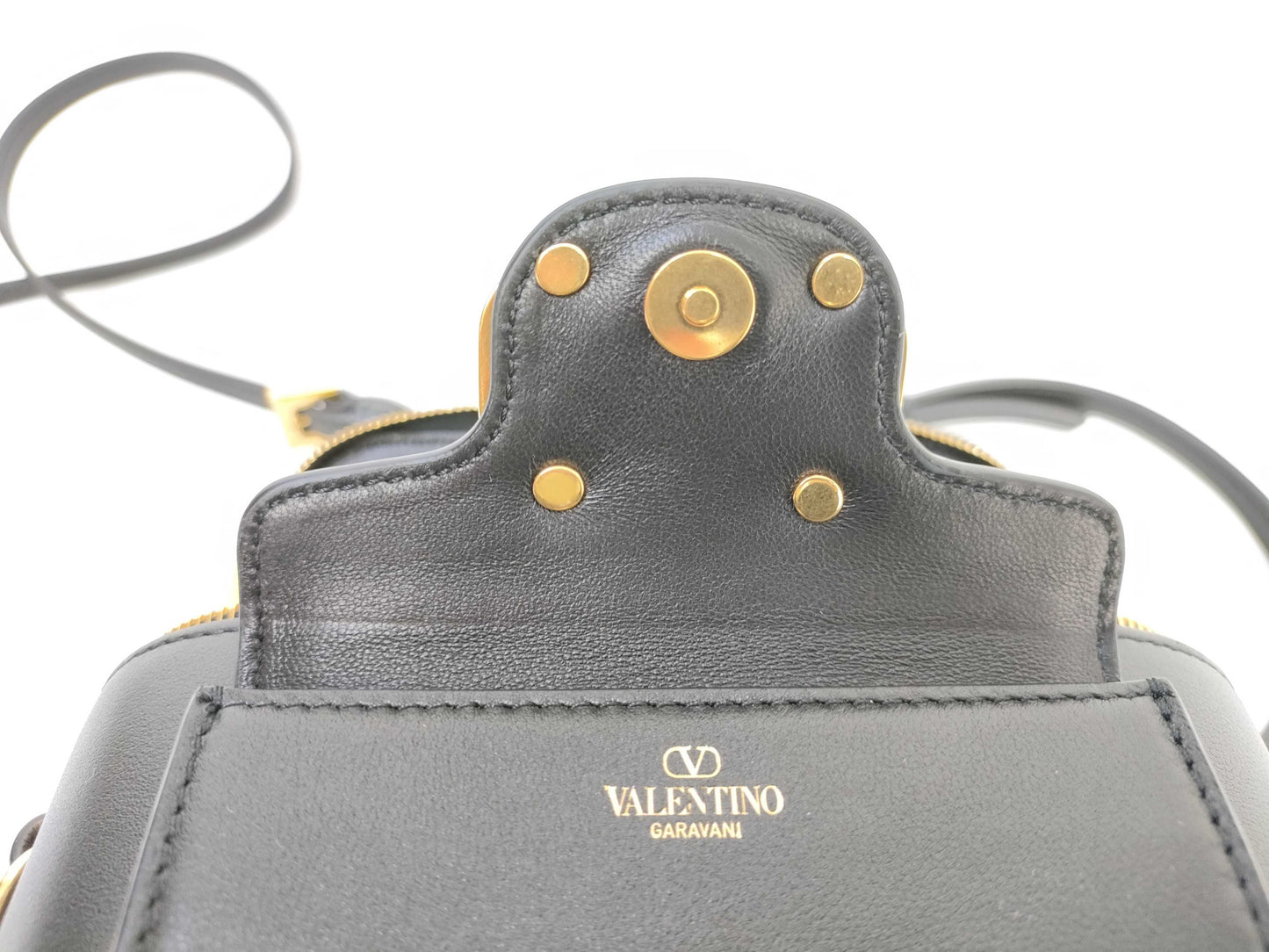 VALENTINO Calfskin/Loco 2-way Vanity Handbag