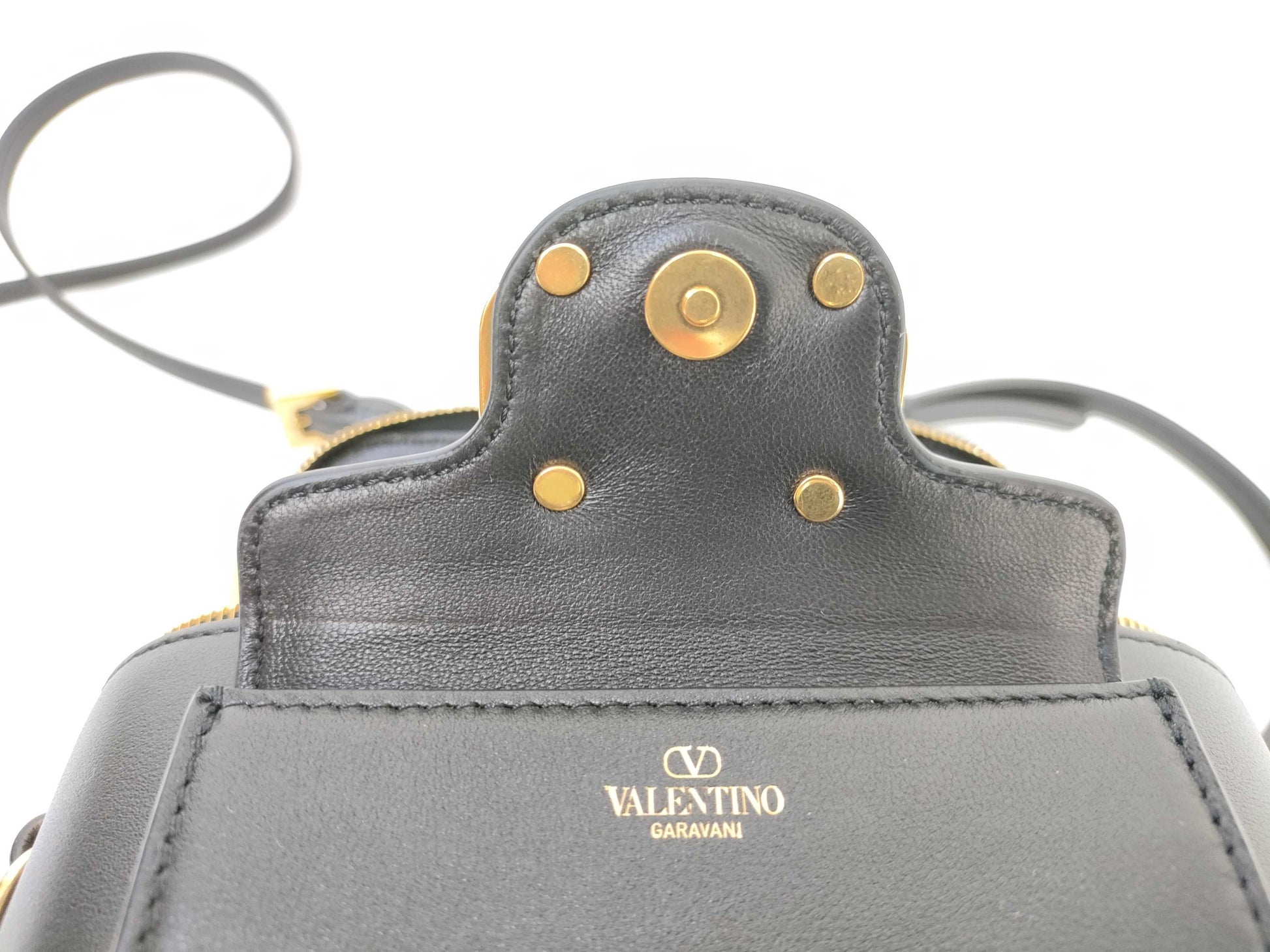 VALENTINO Calfskin/Loco 2-way Vanity Handbag