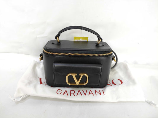 VALENTINO Calfskin/Loco 2-way Vanity Handbag