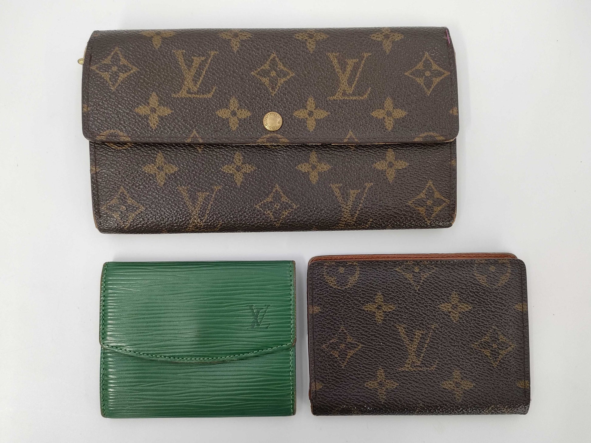 LOUIS VUITTON Monogram/Epi Wallet/Pass Case Set