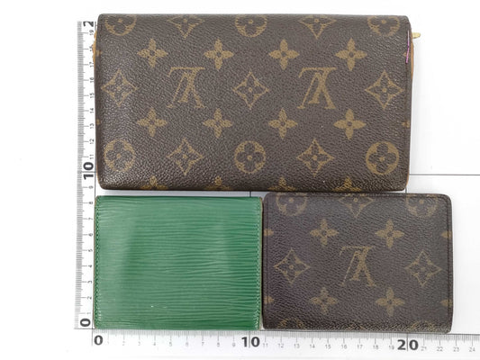 LOUIS VUITTON Monogram/Epi Wallet/Pass Case Set