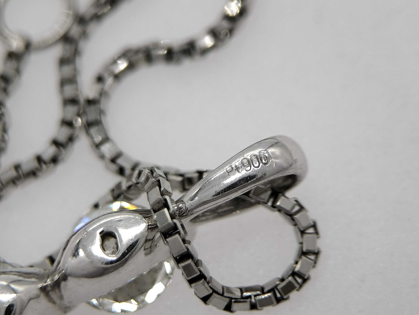 D1.008ct PT900/850 4.9g Necklace 