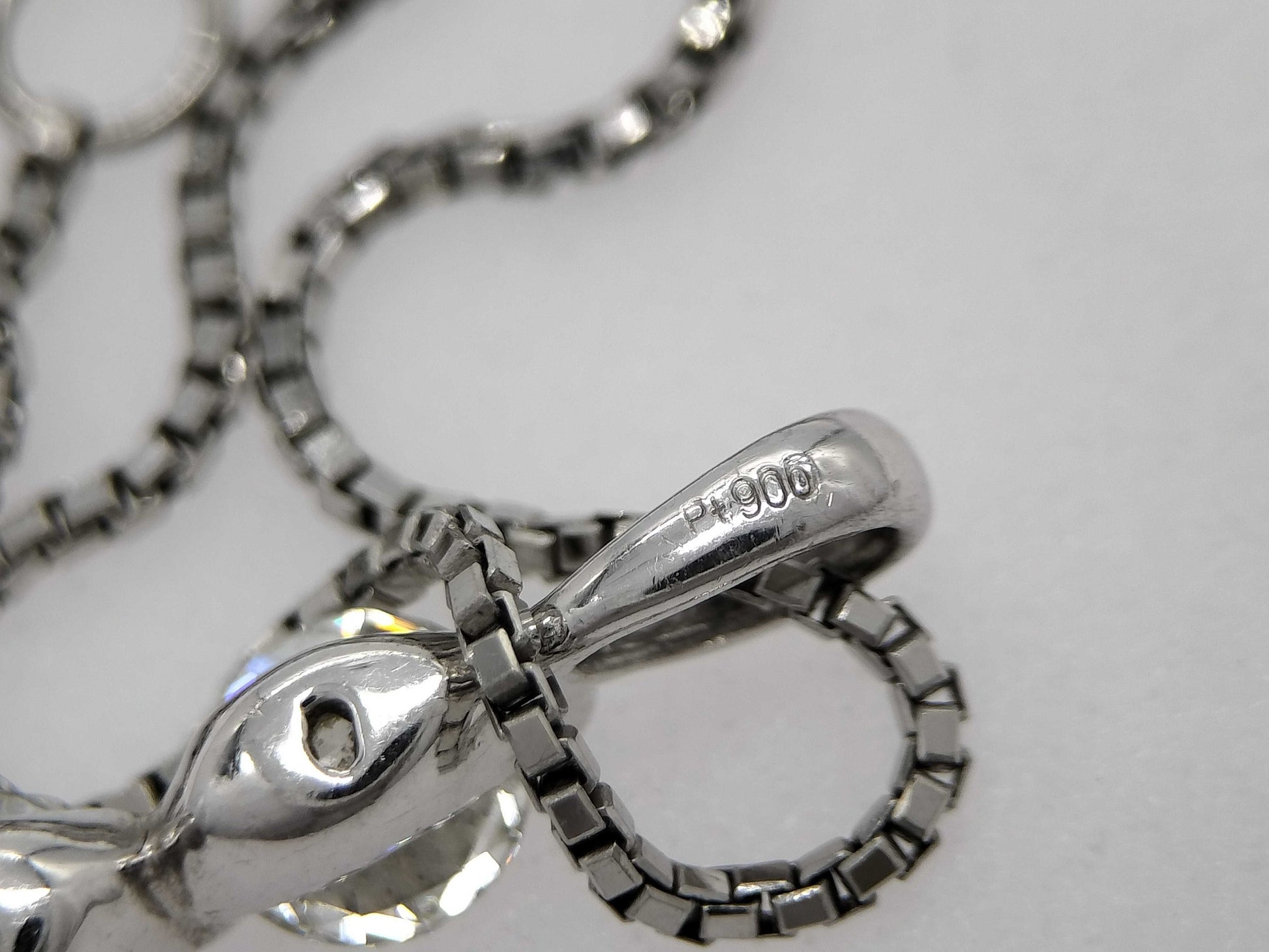 D1.008ct PT900/850 4.9g Necklace 