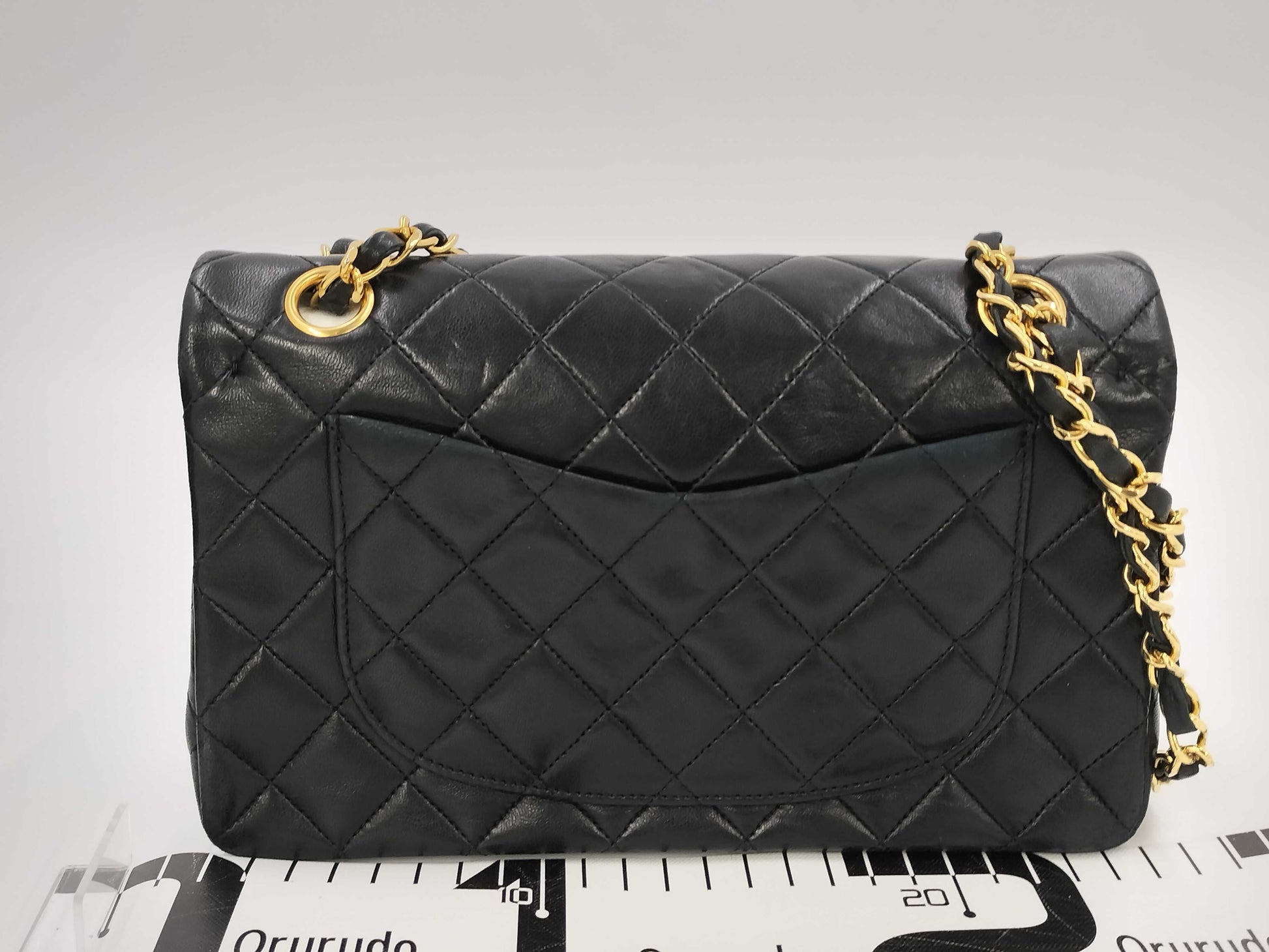 CHANEL Matelasse 23 Lambskin Chain Shoulder Bag with Double Flap, No. 1 Series