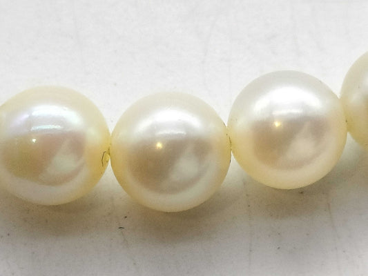 Akoya pearl necklace, diameter approximately 5.3mm-5.9mm, 18K gold, 21.4g 