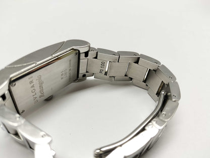 BVLGARI Lettan Logo / RT39S / White / Stainless Steel Unmoving Women's Watch