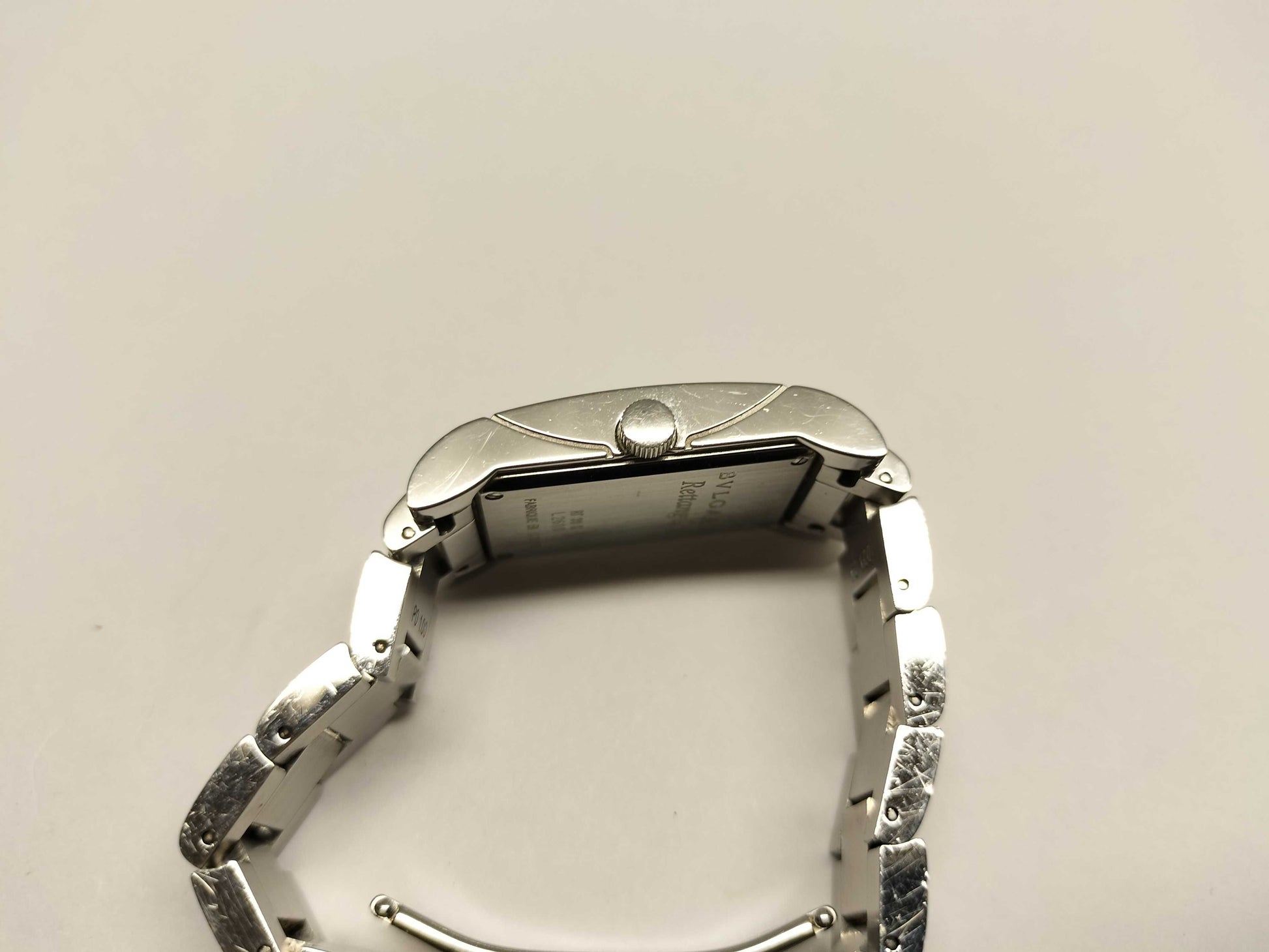 BVLGARI Lettan Logo / RT39S / White / Stainless Steel Unmoving Women's Watch