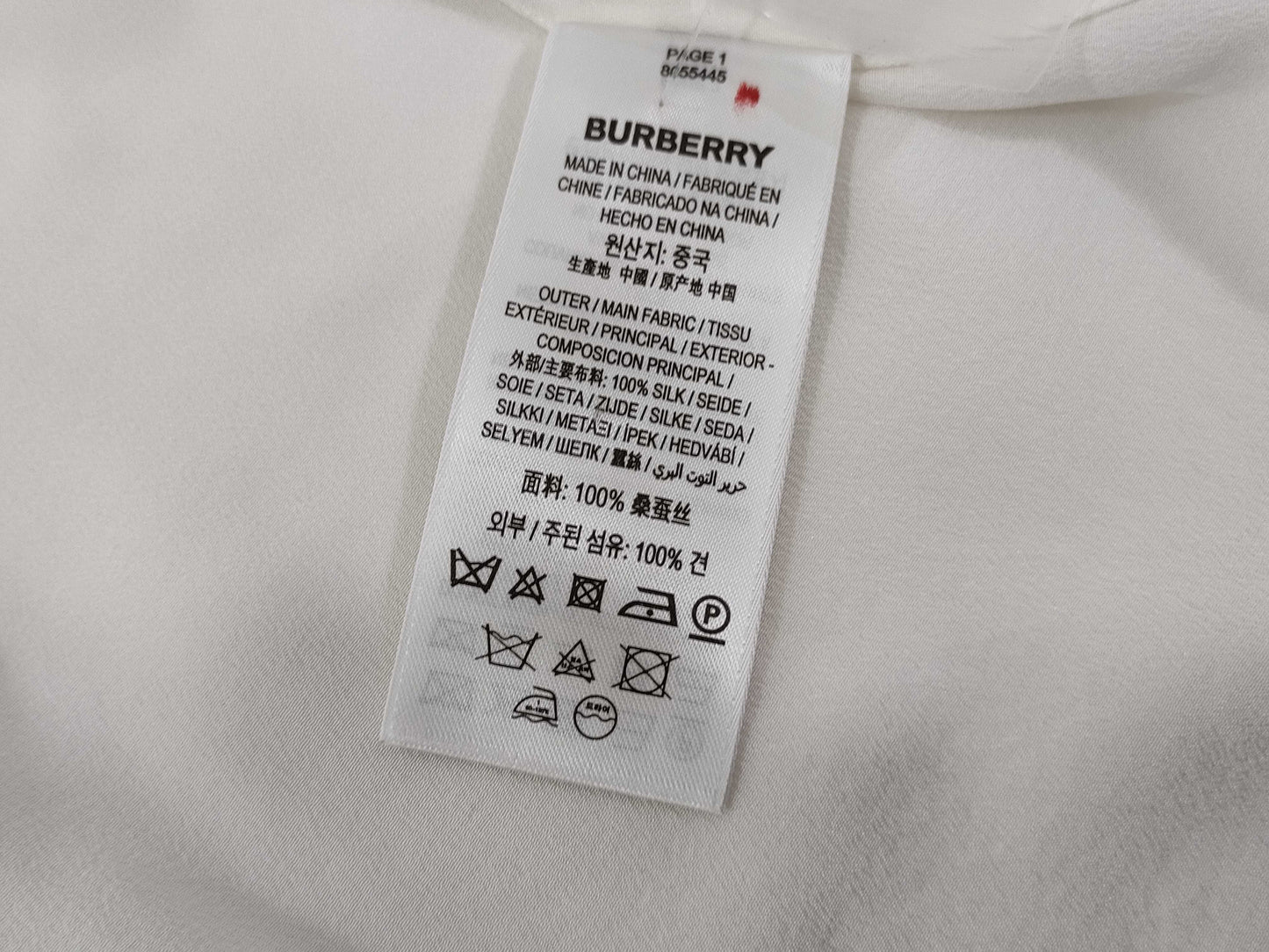 BURBERRY Silk Shirt Shirt