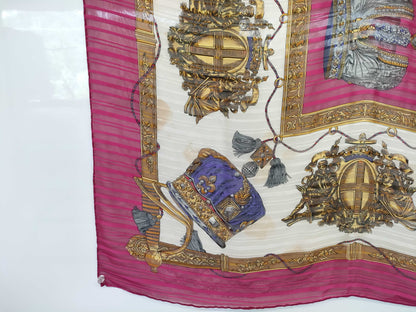 HERMES Carré 90 Vintage Saddlery Crown Scarf
