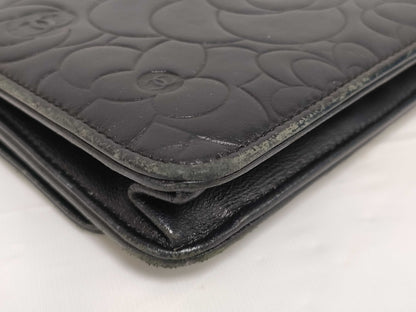 CHANEL Camellia Chain Wallet Shoulder Bag