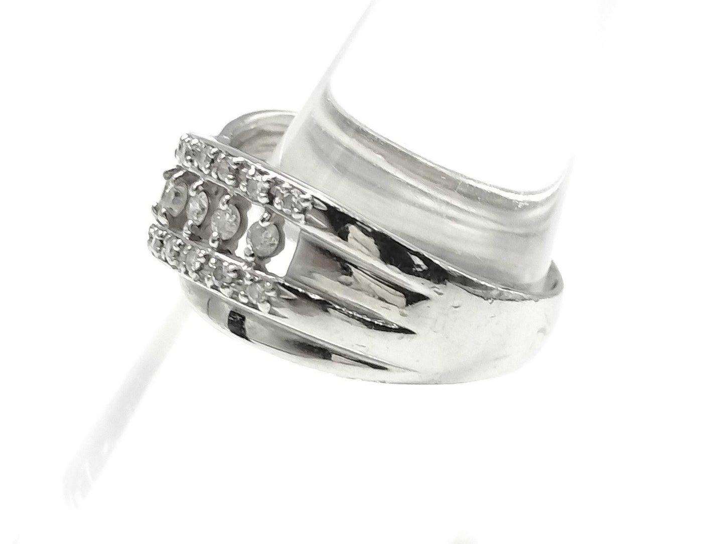 D0.33ct K18WG 4.9g Ring 