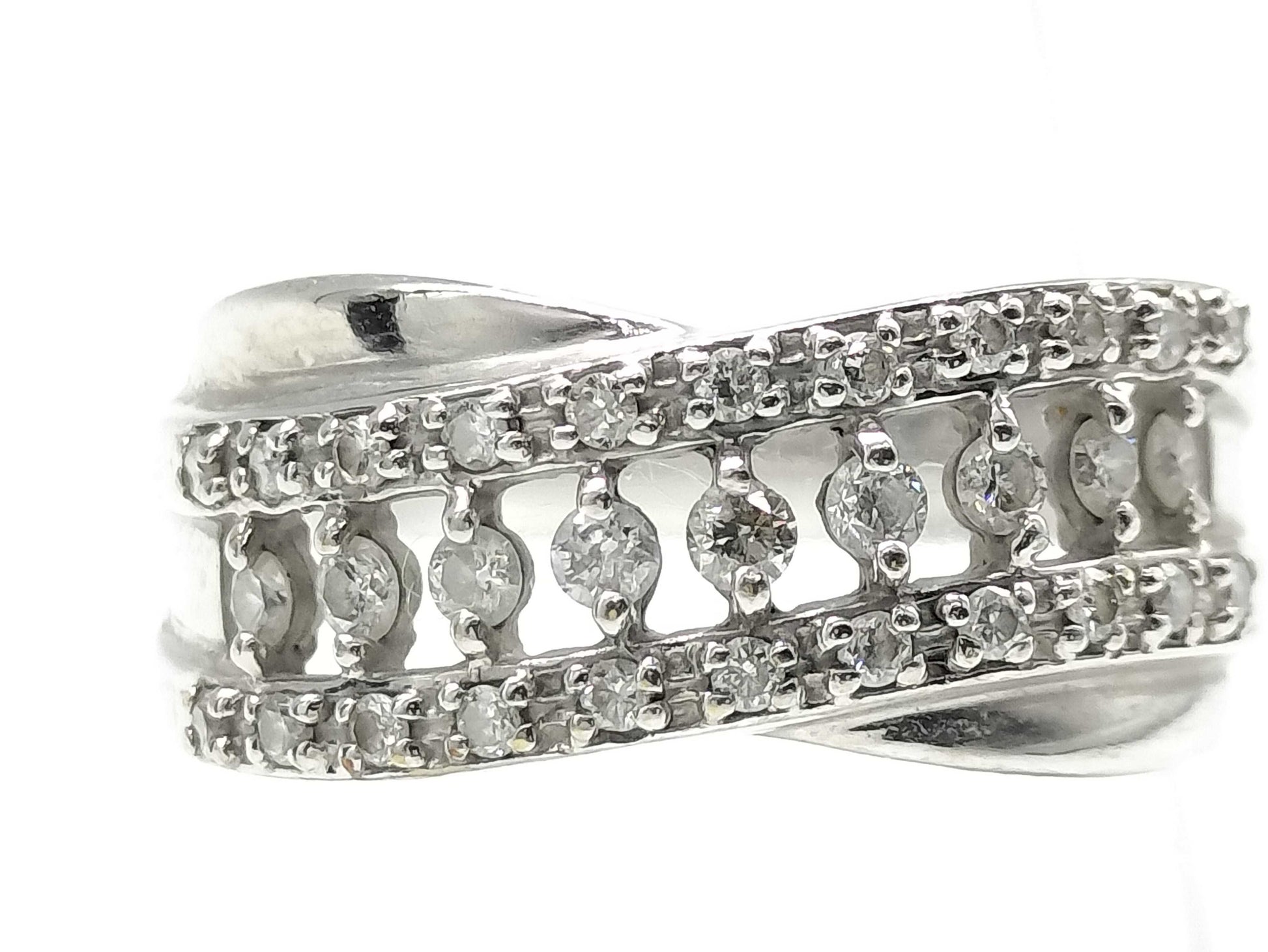 D0.33ct K18WG 4.9g Ring 
