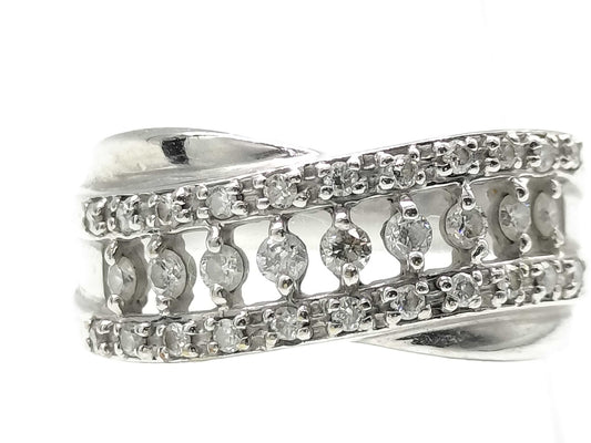 D0.33ct K18WG 4.9g Ring 