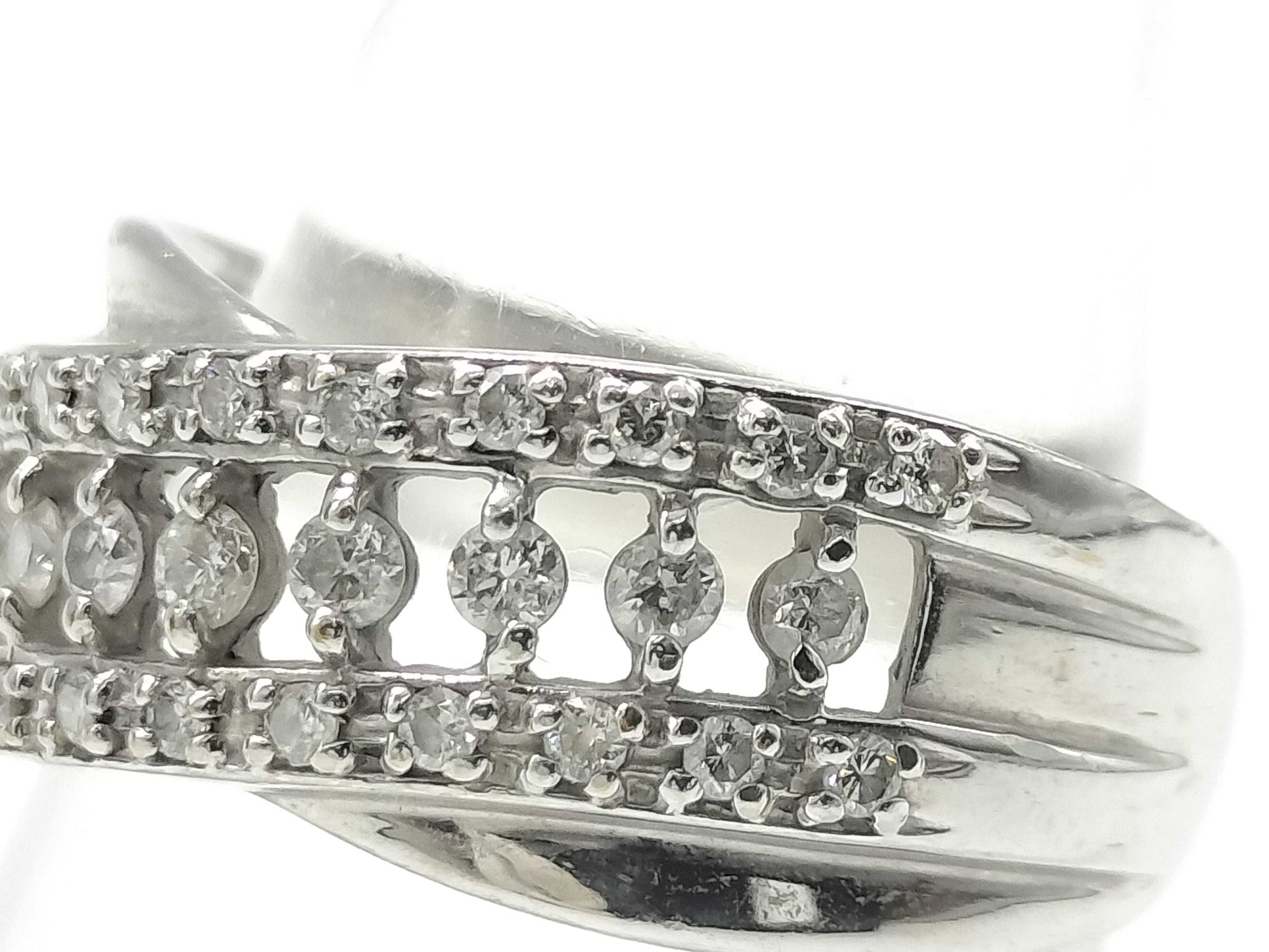 D0.33ct K18WG 4.9g Ring 